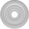 Ekena Millwork Cole Thermoformed PVC Ceiling Medallion (Fits Canopies up to 4 1/2"), 16"OD x 3 1/2"ID x 1"P CMP16CO